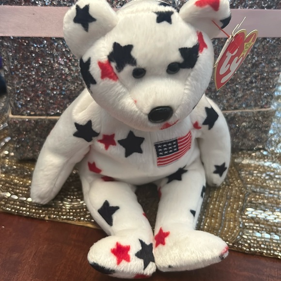 Ty Other - pristine “Glory” Beanie Baby July 4, 1997 birth date!